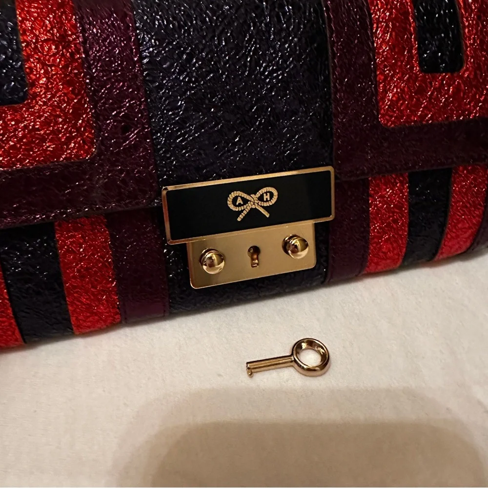 Anya Hindmarch Metallic Multicolor Ceramic Effect Leather Continental Wallet - Picture 10 of 14